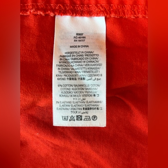 Boden Women's Orange Cotton Skirt Above the Knee Height Size 6 - Picture 2 of 7